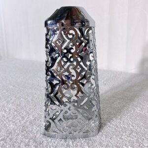 5/$35 Bath & BodyWorks Silver Tone Metal Leaf Pattern Soap Dispenser Cover